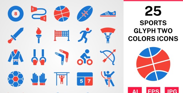 Набор иконок на тему sports