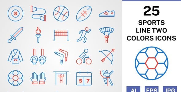 Набор иконок на тему sports