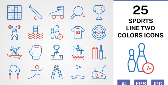 Набор иконок на тему sports