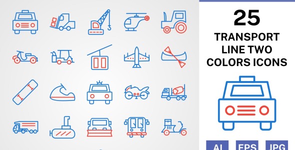 Набор иконок на тему transport