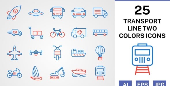 Набор иконок на тему transport