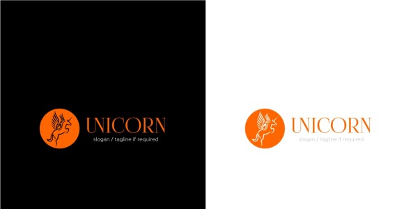 Шаблон логотипа на тему графика