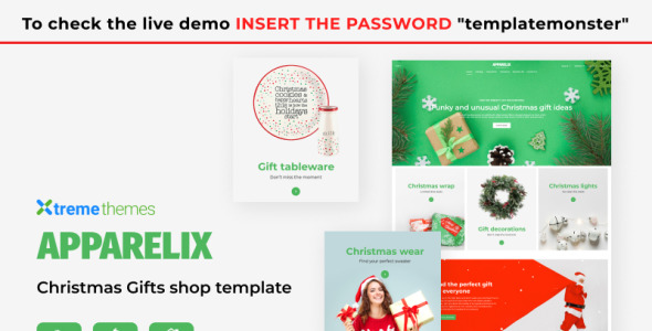 Apparelix Christmas Gifts Store Shopify Theme