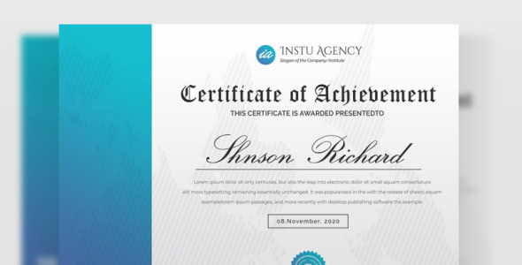 Шаблон сертификата на тему графика