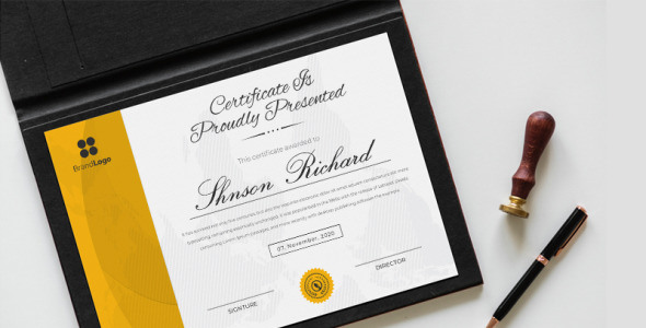 Шаблон сертификата на тему графика