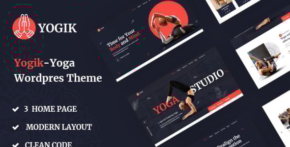 йога студия wordpress тема