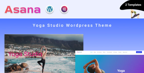 йога студия wordpress тема