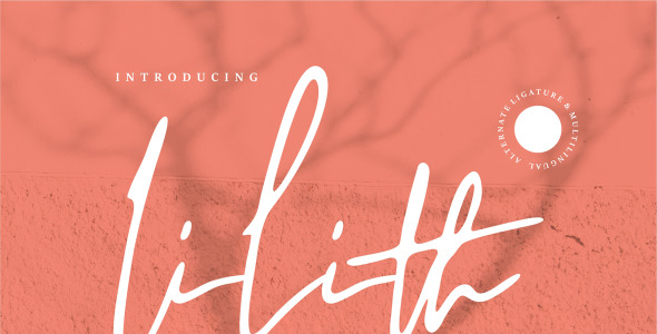 Шрифт на тему графика