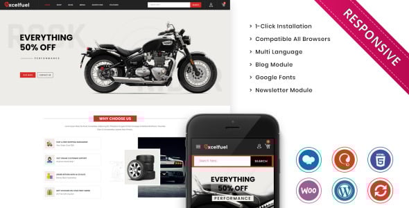 отзывчивая тема woocommerce автомобильного магазина