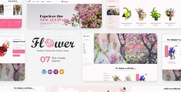 Perfect for Flower Shop WooCommerce Theme