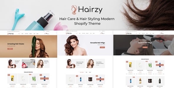Hair Care And Hair Styling Modern Shopify Theme