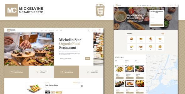 Menu Website Template