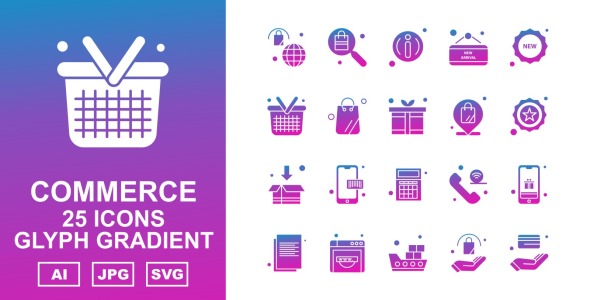 Набор иконок на тему shopping