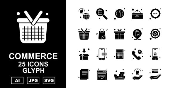 Набор иконок на тему shopping