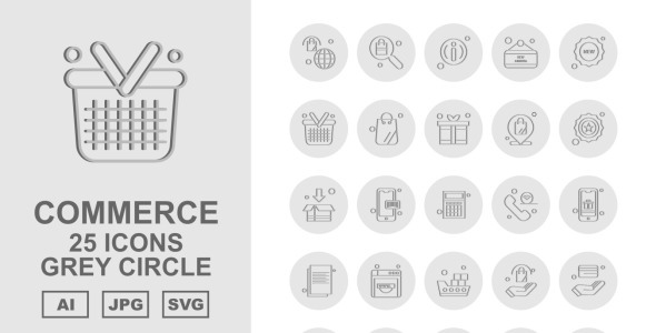 Набор иконок на тему shopping