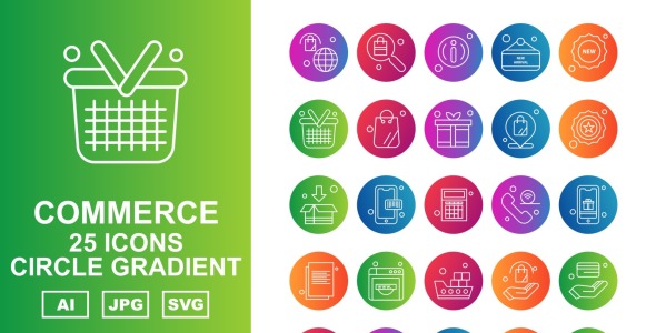 Набор иконок на тему shopping