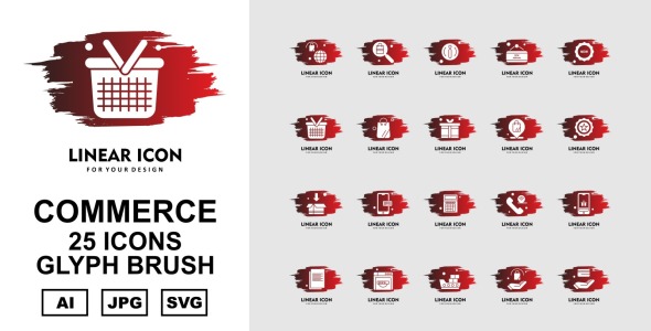 Набор иконок на тему shopping