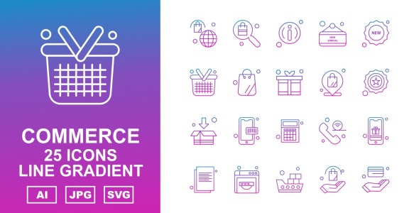 Набор иконок на тему shopping