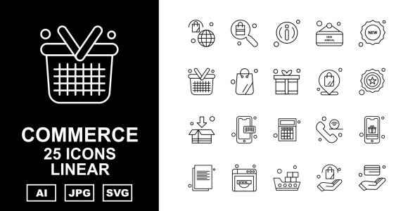 Набор иконок на тему shopping