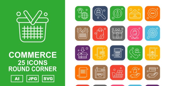 Набор иконок на тему shopping