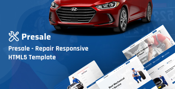 Repair Responsive HTML5 Website Template