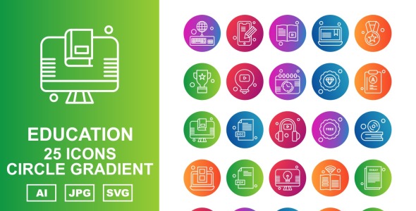 Набор иконок на тему science