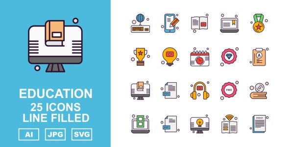 Набор иконок на тему science