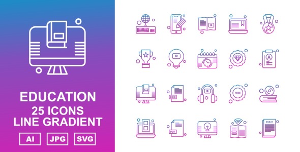 Набор иконок на тему science