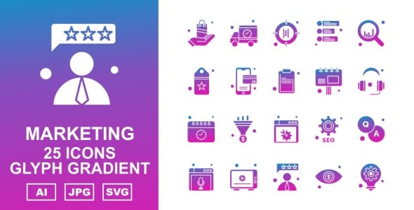 Набор иконок на тему business