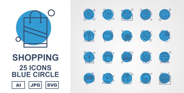 Набор иконок на тему shopping