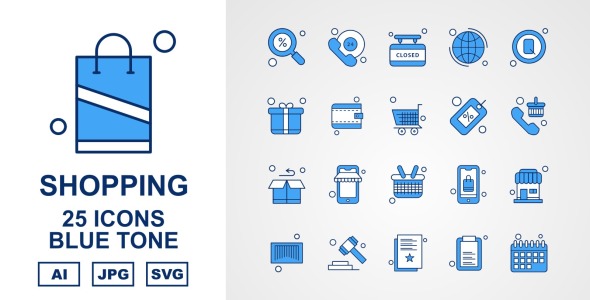 Набор иконок на тему shopping