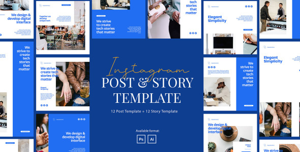 Шаблон для соцсетей на тему графика