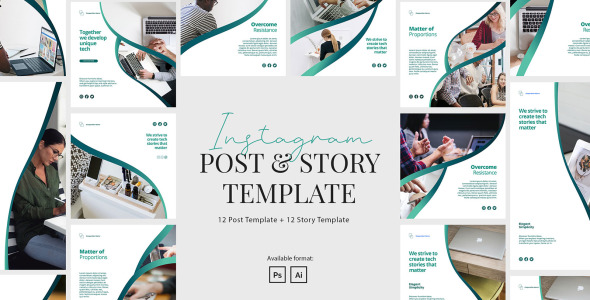 Шаблон для соцсетей на тему графика