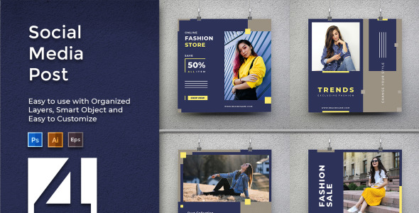 Шаблон для соцсетей на тему графика