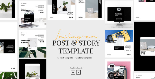 Шаблон для соцсетей на тему графика