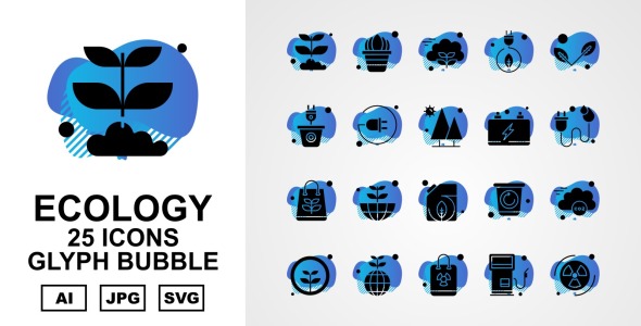 Набор иконок на тему nature