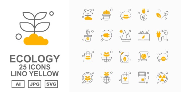 Набор иконок на тему nature