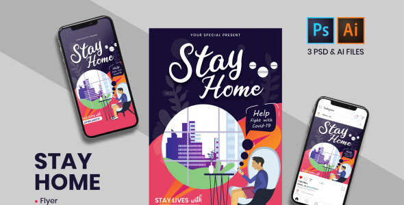 Шаблон для соцсетей на тему графика