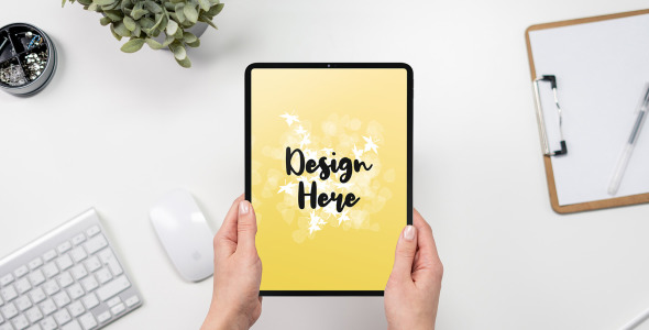 Мокап для продукта на тему графика