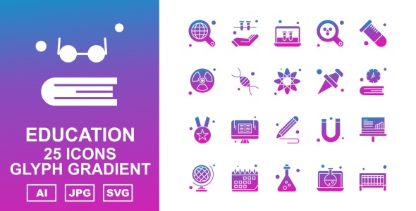 Набор иконок на тему science