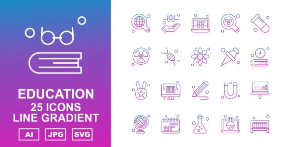 Набор иконок на тему science