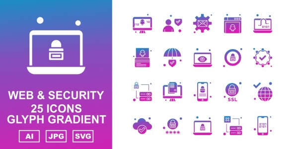 Набор иконок на тему security