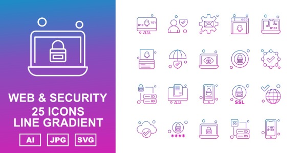 Набор иконок на тему security