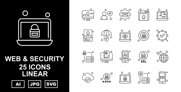 Набор иконок на тему security