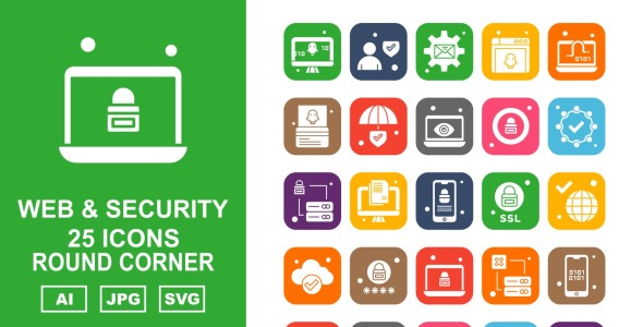 Набор иконок на тему security