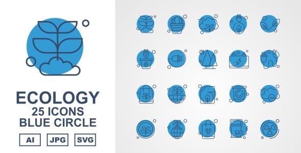 Набор иконок на тему nature