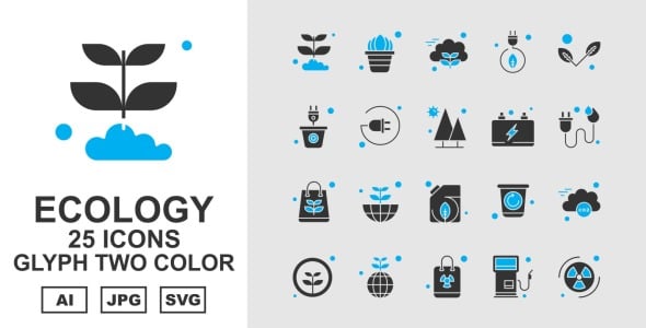 Набор иконок на тему nature