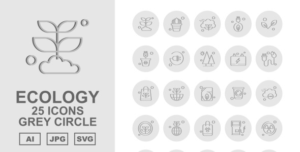 Набор иконок на тему nature