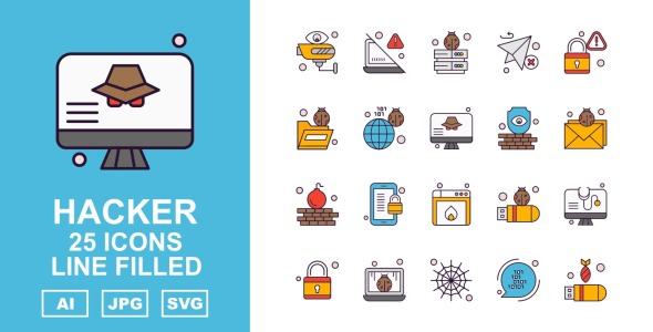 Набор иконок на тему computer