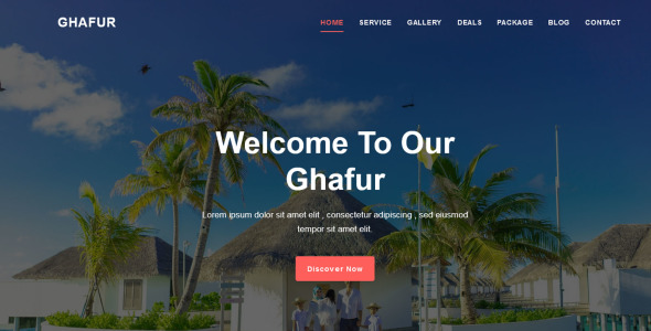 Tour &amp; Travel Agency Landing Page Template